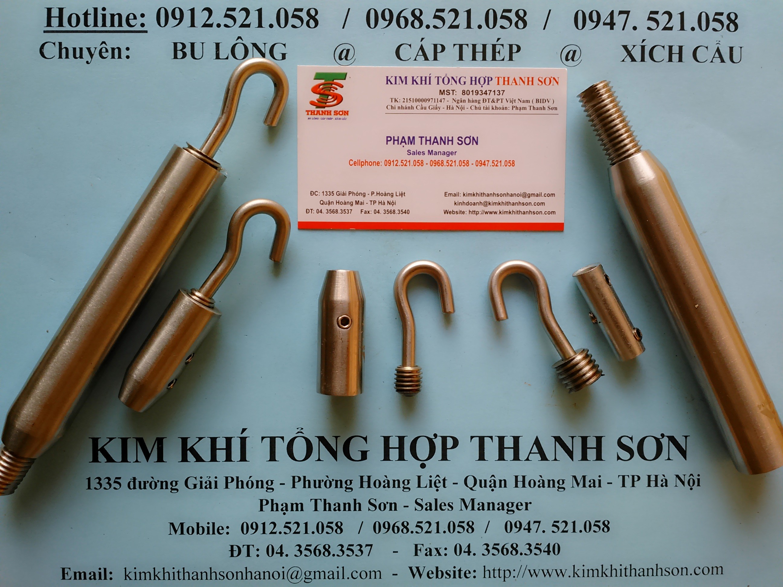 Tăng đơ ống,tăng đơ đầu đạn - Cầu thang. (0968.521058) Bán cáp lụa bọc nhựa các màu,dây cáp inox 304 bọc nhựa,thanh hãm.
