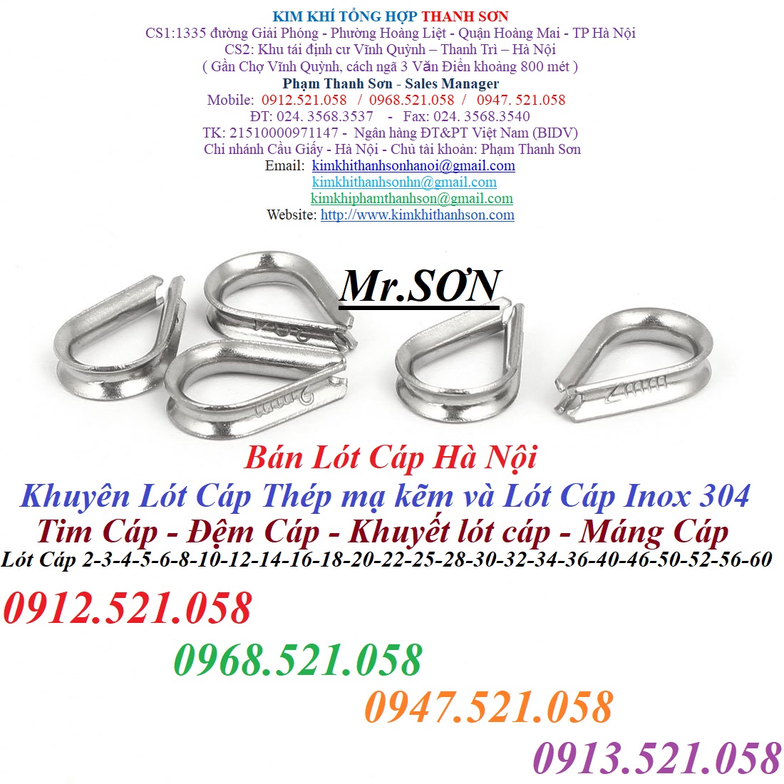 Lót cáp sắt mạ kẽm D10 hà nội 0913.521.058 khuyên lót cáp thép mạ, lót cáp Inox 304 D2-3-4-5-6-8-10-12-14-16-18-20-22 | BigBuy360 - bigbuy360.vn