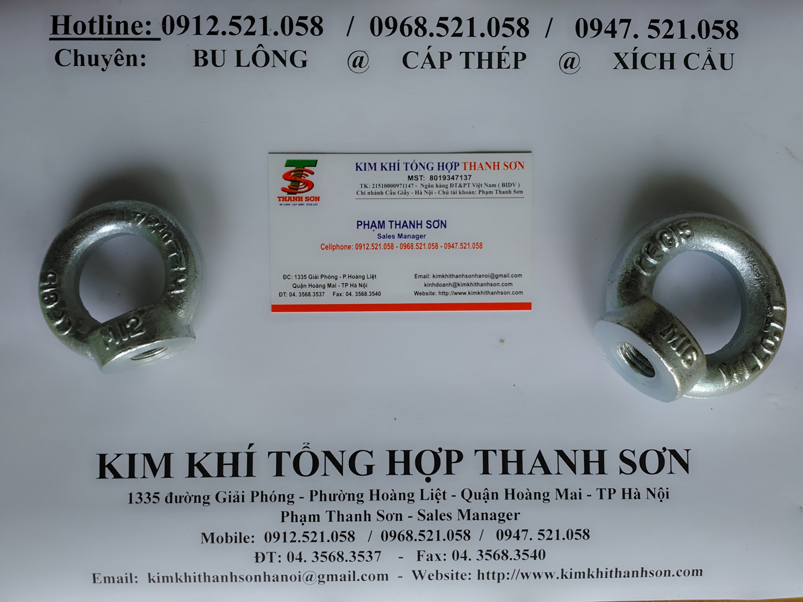 Đai ốc móc cẩu âm ren trong mạ kẽm 0913.521.058 kinh doanh buong móc cẩu dương,bu lông mắt Inox 304 bắt vung nồi hơi | BigBuy360 - bigbuy360.vn