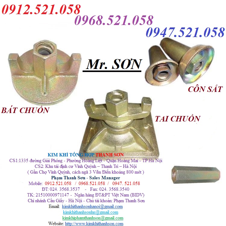 Xưởng sản xuất Thanh ty ren vuông 0968.521.058 bán bát chuồn D12-16-17 và cone, côn thép đặc, cốc côn nhựa chống thấm rẻ | BigBuy360 - bigbuy360.vn