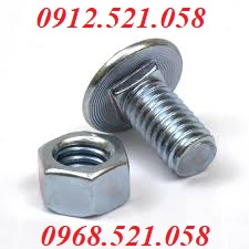 Bu lông đầu tròn cổ vuông Inox 304 M8x40 rẻ 0968.521.058 có đai ốc liền long đen, ê cu khóa,ê ku mũ chụp Inox 304 hà nội | BigBuy360 - bigbuy360.vn