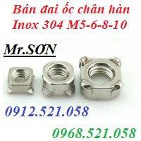 Đai ốc vuông chân hàn 4 chân M5.6.8.10 rẻ 0913.521.058 phân phối tán hàn, ê cu vuông chân hàn thép, ê cu hàn Inox 304 | BigBuy360 - bigbuy360.vn