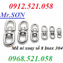 Mã ní xoay số 8 D6 Inox 304 Thanh Sơn 0912.521.058 cung cấp xích Inox 304, cáp Inox 304, lót cáp Inox 304 rẻ hà nội đây | BigBuy360 - bigbuy360.vn Mã ní xoay số 8 D6 Inox 304 Thanh Sơn 0912.521.058 cung cấp xích Inox 304, cáp Inox 304, lót cáp Inox 304 rẻ hà nội đây | BigBuy360 - bigbuy360.vn