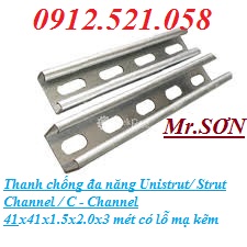 U21x41x1.5x2.0 mm dài 3 mét mạ kẽm 0968.521.058 cung ứng Than C giá đỡ, U đa năng, Unistrut 41x41x1.5x2.0x3.000 Ha Noi | BigBuy360 - bigbuy360.vn