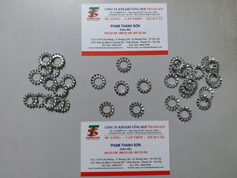 Long đen xước D8 mạ kẽm 0913.521.058 Bu lông Thanh Sơn ha noi cung cấp vòng đệm răng cưa ngoài, long đen gai M8 rẻ | BigBuy360 - bigbuy360.vn