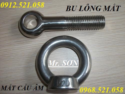 Bu lông mắt 304 Inox Thanh Sơn 0913.521.058 phân phối mắt cẩu dương âm Inox 304, Bulong mắt M6-8-10-12-14-16-18-20 | BigBuy360 - bigbuy360.vn