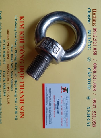 Bu lông móc cẩu dương 304 Inox M30 rẻ 0947.521.058 Mr Sơn hà nội chuyên tai cẩu, bu lông mắt Inox 304 DIN 444 các cỡ đây | BigBuy360 - bigbuy360.vn