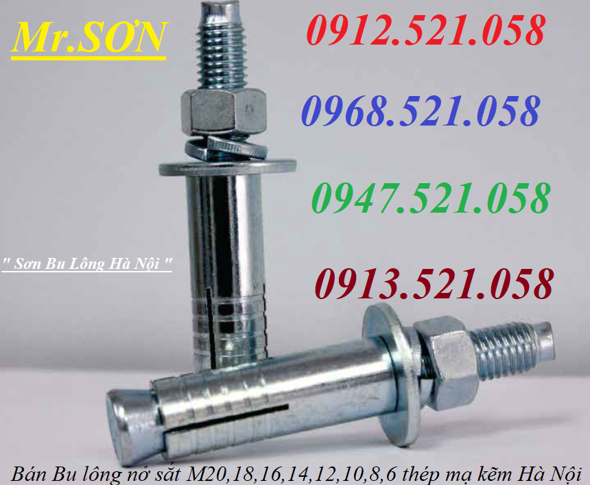 Bulong nở sắt M20x300 mạ cầu vồng 0912.521.058 Bu lông Thanh Sơn hà nội tắc kê nở sắt M20x150x200x250, nở 3 cánh mạ kẽm | BigBuy360 - bigbuy360.vn Bulong nở sắt M20x300 mạ cầu vồng 0912.521.058 Bu lông Thanh Sơn hà nội tắc kê nở sắt M20x150x200x250, nở 3 cánh mạ kẽm | BigBuy360 - bigbuy360.vn