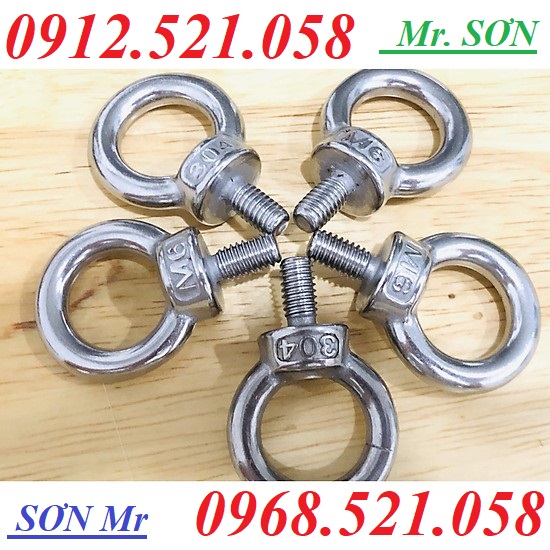 Bu lông mắt tròn DIN 444 Inox 304 Mr Sơn 0913.521.058 kinh doanh bulong móc cẩu dương âm, đai ốc móc cẩu âm ren trong rẻ | BigBuy360 - bigbuy360.vn