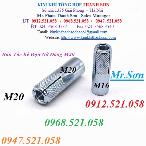 Nở đạn M14, nở đóng trần bê tông 0947.521.058 cung cấp tắc kê đạn mạ kẽm M20-16-12-10-8-6, có nở đóng Inox 304  | BigBuy360 - bigbuy360.vn