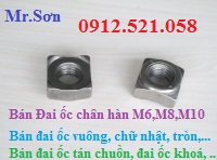 Đai ốc vuông chân hàn 4 chân M5.6.8.10 rẻ 0913.521.058 phân phối tán hàn, ê cu vuông chân hàn thép, ê cu hàn Inox 304 | BigBuy360 - bigbuy360.vn