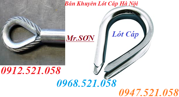 Lót Cáp bằng Inox 304 D8 giá rẻ 0912.521.058 có dây cáp lụa Inox 304 bọc nhựa, khuyên lót cáp Inox 304 D2-3-4-5-6-10-12  | BigBuy360 - bigbuy360.vn