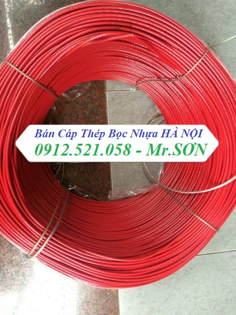Dây cáp bọc nhựa đỏ Thanh Sơn 0947.521.058 cung cấp cáp thép mạ kẽm bọc nhựa xanh,vàng,đen,trắng,cáp Inox 304 bọc nhựa | BigBuy360 - bigbuy360.vn
