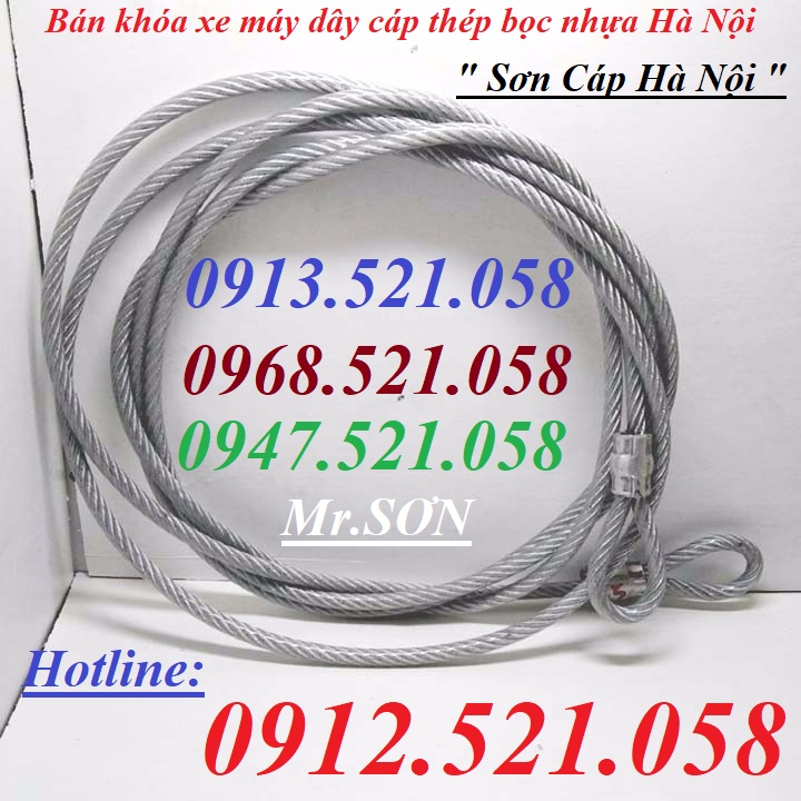 Khóa xe máy cáp thép bọc nhựa D10 rẻ 0947.521.058 phân phối đầu cốt cáp, cáp bọc nhựa D2-3-4-5-6-8-10-12 hà nội | BigBuy360 - bigbuy360.vn Khóa xe máy cáp thép bọc nhựa D10 rẻ 0947.521.058 phân phối đầu cốt cáp, cáp bọc nhựa D2-3-4-5-6-8-10-12 hà nội | BigBuy360 - bigbuy360.vn