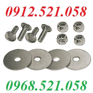 Bu lông đầu tròn cổ vuông Inox 304 M8x40 rẻ 0968.521.058 có đai ốc liền long đen, ê cu khóa,ê ku mũ chụp Inox 304 hà nội | BigBuy360 - bigbuy360.vn