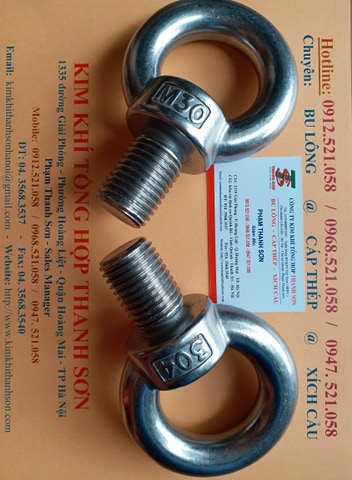 Bu lông móc cẩu dương 304 Inox M30 rẻ 0947.521.058 Mr Sơn hà nội chuyên tai cẩu, bu lông mắt Inox 304 DIN 444 các cỡ đây | BigBuy360 - bigbuy360.vn