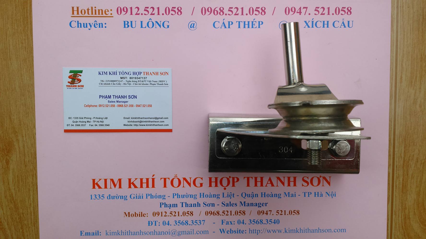 Ròng rọc Inox 304 D15mm Mr Sơn 0912.521.058 có puly vuông Inox, dòng dọc Inox D100/75/50/32/25/20 tay quay Inox cột cờ | BigBuy360 - bigbuy360.vn