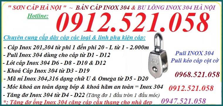 Ròng rọc Inox 304 D15mm Mr Sơn 0912.521.058 có puly vuông Inox, dòng dọc Inox D100/75/50/32/25/20 tay quay Inox cột cờ | BigBuy360 - bigbuy360.vn