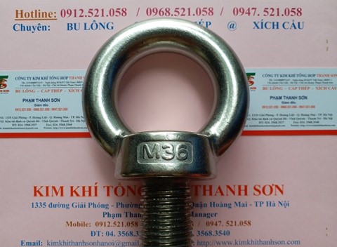 Bu lông mắt inox 304 M6 x 60 - M20 x 200,rẻ. (0968.521.058) Bán tai cẩu inox M6 – M36, bu lông móc cẩu cỡ to M48/M56/M64 | BigBuy360 - bigbuy360.vn