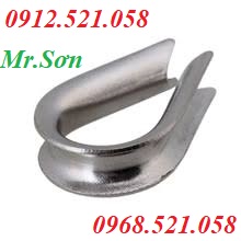 Lót Cáp bằng Inox 304 D8 giá rẻ 0912.521.058 có dây cáp lụa Inox 304 bọc nhựa, khuyên lót cáp Inox 304 D2-3-4-5-6-10-12  | BigBuy360 - bigbuy360.vn