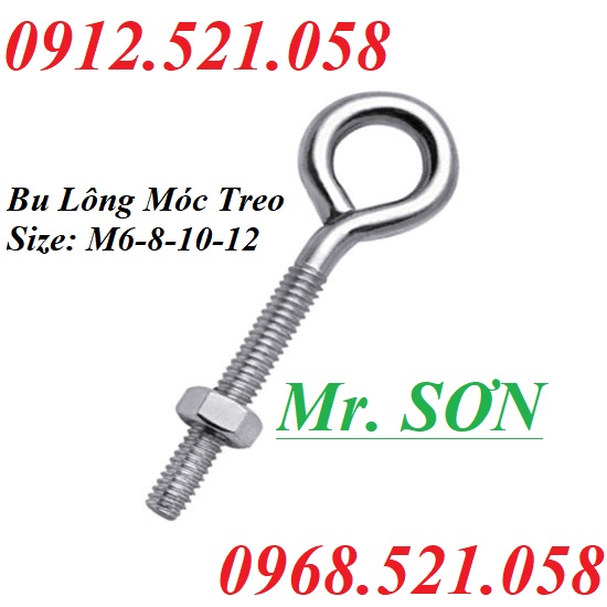 Bu lông mắt inox 304 M6 x 60 - M20 x 200,rẻ. (0968.521.058) Bán tai cẩu inox M6 – M36, bu lông móc cẩu cỡ to M48/M56/M64 | BigBuy360 - bigbuy360.vn