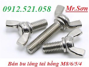 Đại lý (0968.521.058) Đai Ốc Tai Hồng Inox M20,ốc tai chuồn,bu lông Tai Hồng,bu Lông Đầu Tròn Cổ Vuông,bu lông gầu tải.. | BigBuy360 - bigbuy360.vn