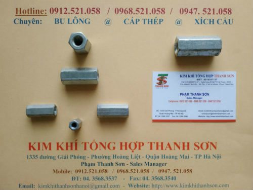 Mang xông nối ren lục giác M24/20/16/14 mạ 0947.521.058 có đai ốc mũ M14-16-20-24-27-30 mạ kẽm, nở sắt D20x300 mạ kẽm | BigBuy360 - bigbuy360.vn