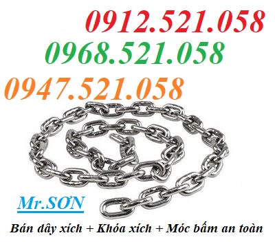 Xích bằng Inox SUS 304 D2 Thanh Sơn 0913.521.058 có khóa nối xích Inox 304, móc bấm an toàn, mã ní Inox,móc cẩu Inox 304 | BigBuy360 - bigbuy360.vn Xích bằng Inox SUS 304 D2 Thanh Sơn 0913.521.058 có khóa nối xích Inox 304, móc bấm an toàn, mã ní Inox,móc cẩu Inox 304 | BigBuy360 - bigbuy360.vn