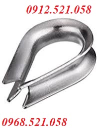 Khuyết lót cáp D8 bằng Inox 304 rẻ 0947.521.058 cung ứng cáp lụa Inox 304 bọc nhựa,đầu cốt nhôm ép cáp, tăng đơ ống Inox | BigBuy360 - bigbuy360.vn