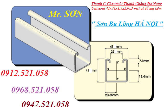 Unistrut 21x41 và 41x41 mạ kẽm 0913.521.058 kinh doanh C - Chanel, U đa năng có lỗ, kẹp P, Ubolt,đai treo, ty ren ha noi | BigBuy360 - bigbuy360.vn