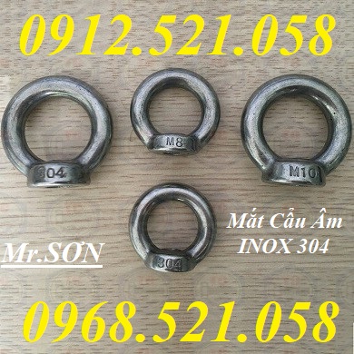 Bu lông mắt tròn DIN 444 Inox 304 Mr Sơn 0913.521.058 kinh doanh bulong móc cẩu dương âm, đai ốc móc cẩu âm ren trong rẻ | BigBuy360 - bigbuy360.vn