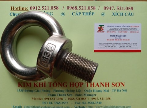 Bu lông mắt inox 304 M6 x 60 - M20 x 200,rẻ. (0968.521.058) Bán tai cẩu inox M6 – M36, bu lông móc cẩu cỡ to M48/M56/M64 | BigBuy360 - bigbuy360.vn