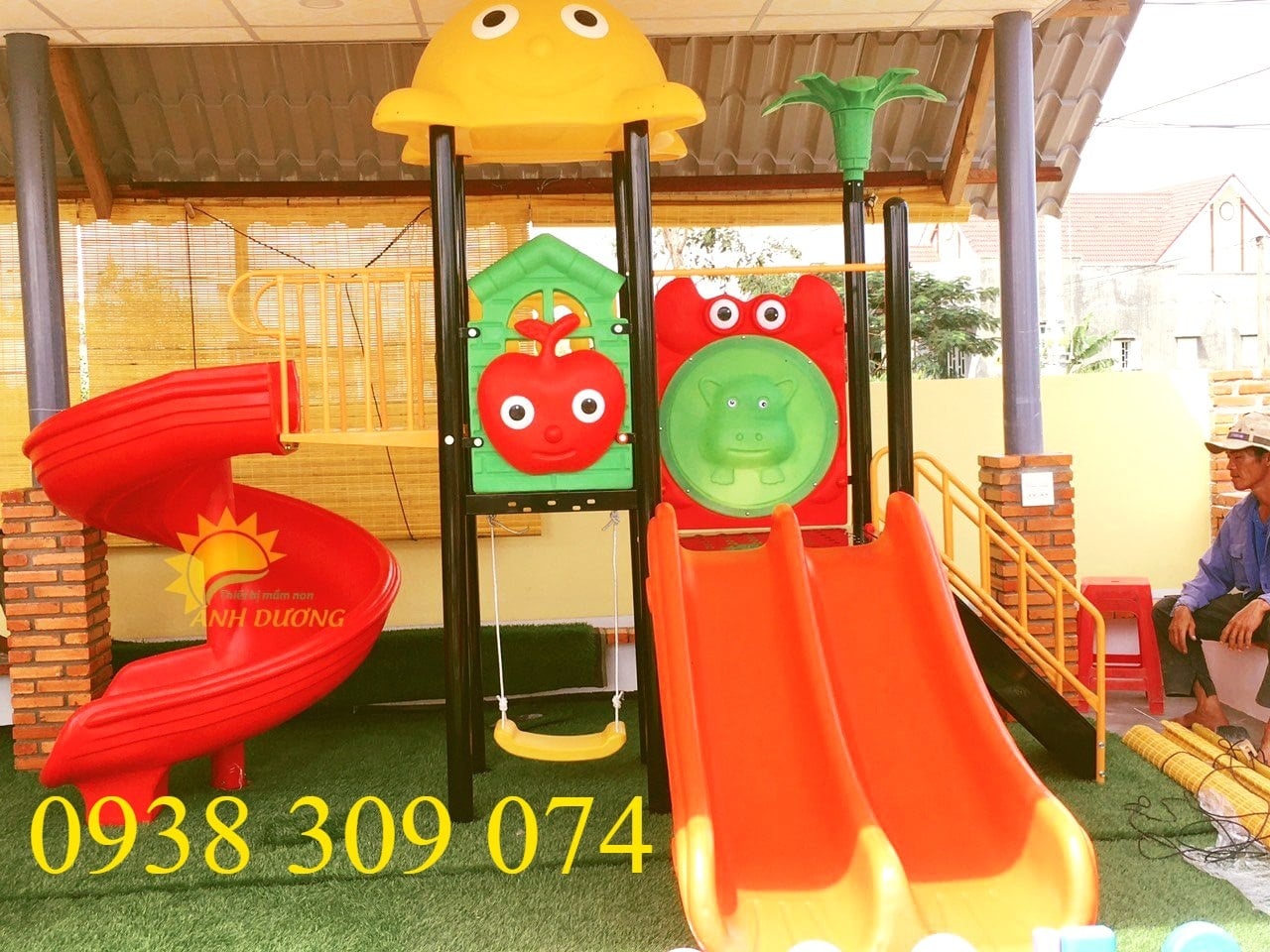 Cầu trượt liên hoàn ngoài trời giá rẻ đảm bảo uy tín chất lượng | BigBuy360 - bigbuy360.vn