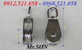 Ròng rọc Inox 304 D15mm Mr Sơn 0912.521.058 có puly vuông Inox, dòng dọc Inox D100/75/50/32/25/20 tay quay Inox cột cờ | BigBuy360 - bigbuy360.vn
