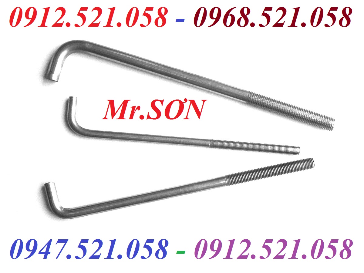 Bu lông Móng,bu lông Neo 0912.521.058 sản xuất bu lông móng cột đèn, nở sắt, đai ốc mũ chụp M16.20.24.27.30 Ha Noi | BigBuy360 - bigbuy360.vn