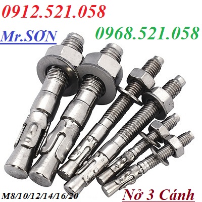 Tắc kê nở sắt 3 cánh M16 L140 mạ kẽm 0947.521.058 cung ứng bulong nở ba cánh M24/20/16/14/12/10/8 xi kẽm giá tốt ha noi | BigBuy360 - bigbuy360.vn