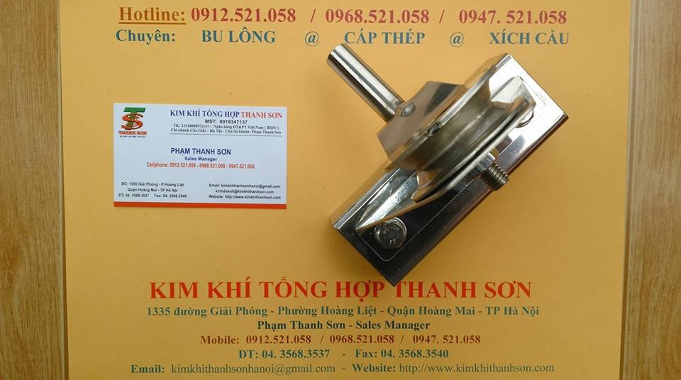 Phụ kiện cột cờ, tay quay Inox 0913.521.058 kinh doanh ròng rọc vuông Inox kéo cáp cờ, Bóng cầu Inox có đế, cáp Inox 304 | BigBuy360 - bigbuy360.vn