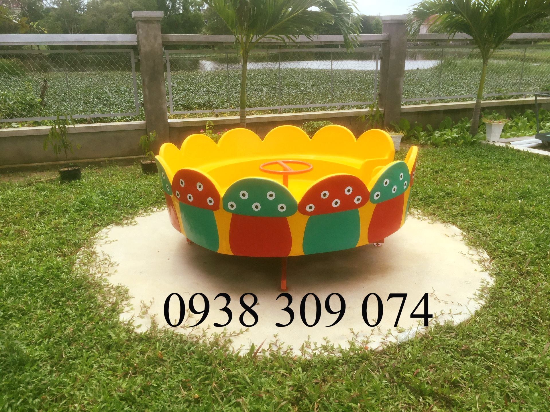 Đu quay mâm xoay trẻ em mầm non chất lượng cao đảm bảo