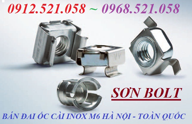 Đai ốc cài tủ điện 0913.521.058 Chuyên doanh ốc cài, ê cu cài, đai ốc cài M5.6.8.10 sắt mạ kẽm, ê cu cài Inox M6 Mr Sơn | BigBuy360 - bigbuy360.vn
