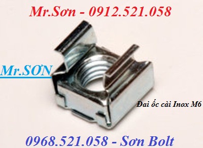 Đai ốc cài tủ điện 0913.521.058 Chuyên doanh ốc cài, ê cu cài, đai ốc cài M5.6.8.10 sắt mạ kẽm, ê cu cài Inox M6 Mr Sơn | BigBuy360 - bigbuy360.vn