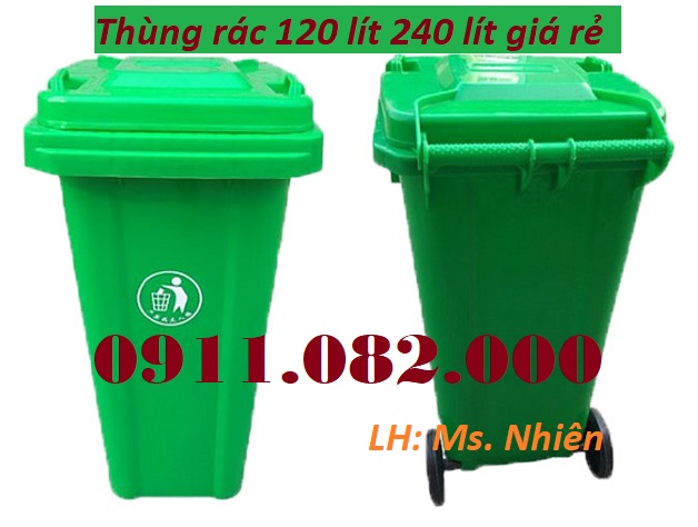 Giá sỉ thùng rác 120 lít 240 lít giá rẻ- thùng rác giá rẻ tại khánh hoà- lh 0911082000