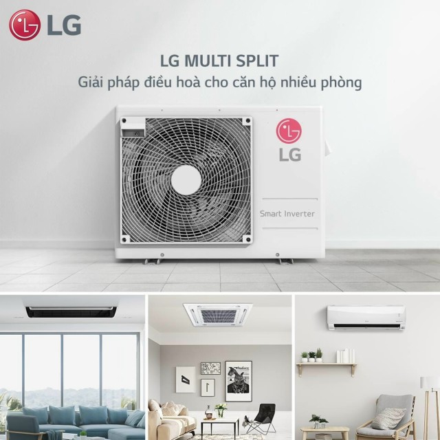 Máy lạnh Multi LG - Máy lạnh 1 dàn nóng kết nối tối đa 5 dàn lạnh