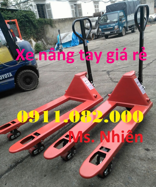 Xe nâng tay thâp 3 tấn giá rẻ tại an giang- xe nâng tay càng dài càng rộng- lh 0911.082.000