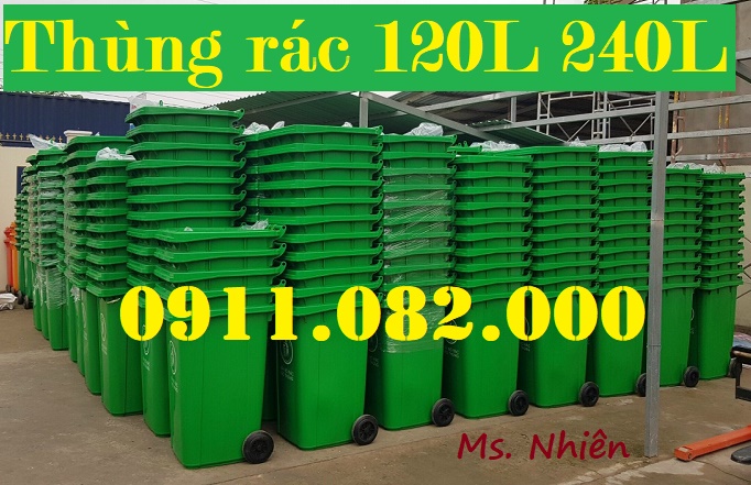 Bán xả cuối năm thùng rác 120 lít 240 lít giá rẻ tại khánh hoà- Thùng rác nhập khầu giá rẻ- lh 0911082000