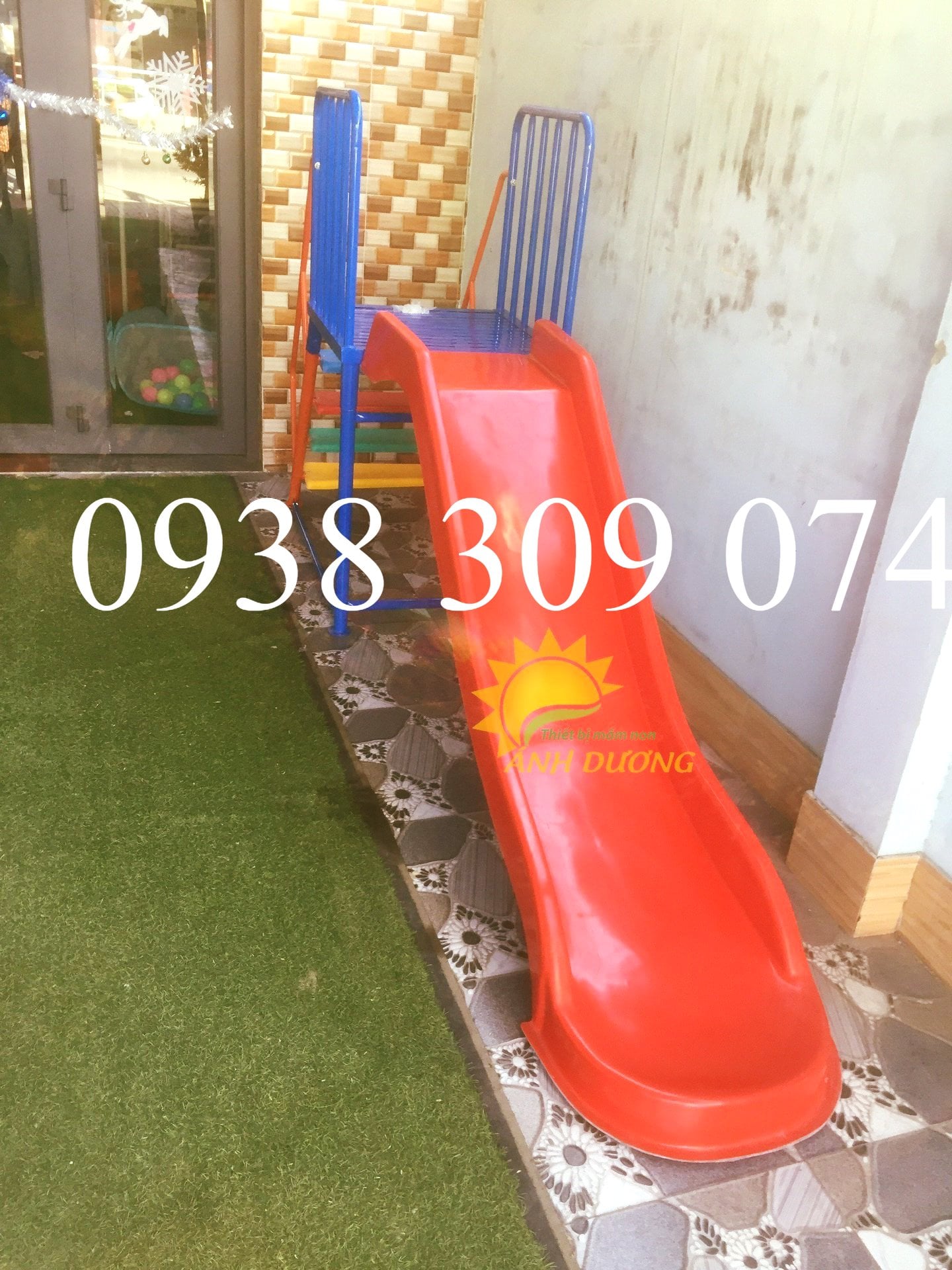 Cầu trượt mầm non voi, gấu, cầu trượt ngoài trời, cầu trượt cho bé | BigBuy360 - bigbuy360.vn