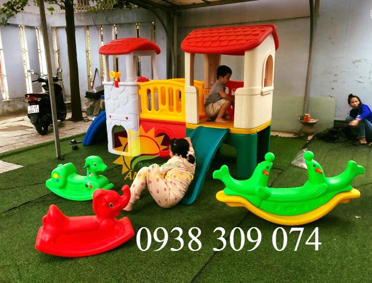 Bập bênh, xe chòi chân hình con thú đáng yêu cho trẻ em mầm non