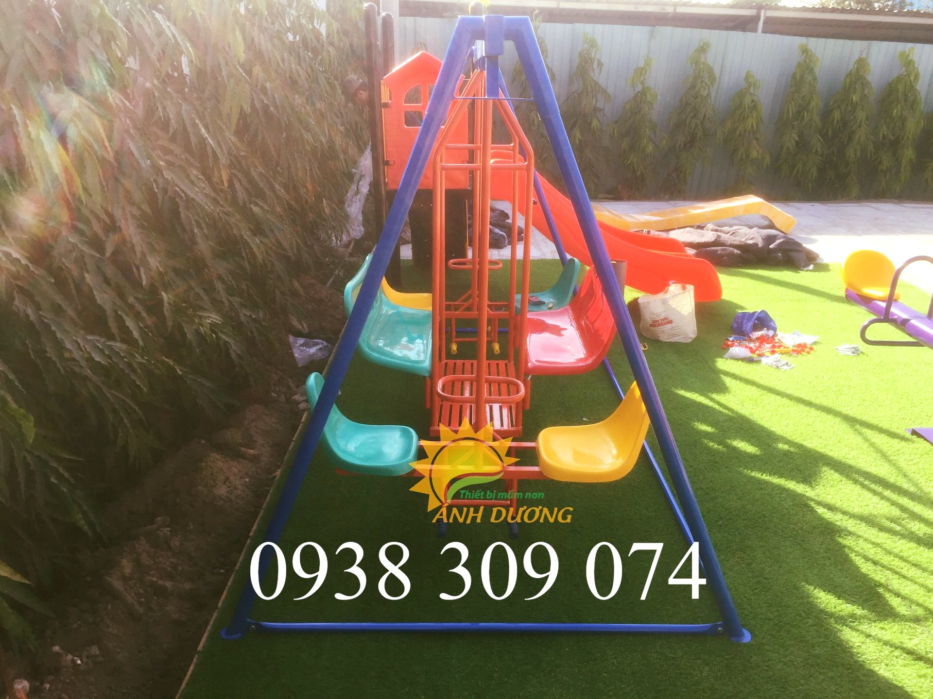 Xích đu cho bé mầm non vui chơi thỏa thích -rẻ -đẹp- bền