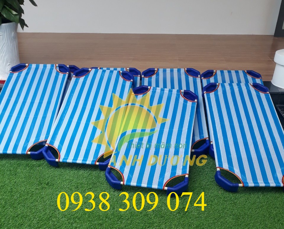 Giường lưới mầm non chân vuông, chất lượng cao | BigBuy360 - bigbuy360.vn