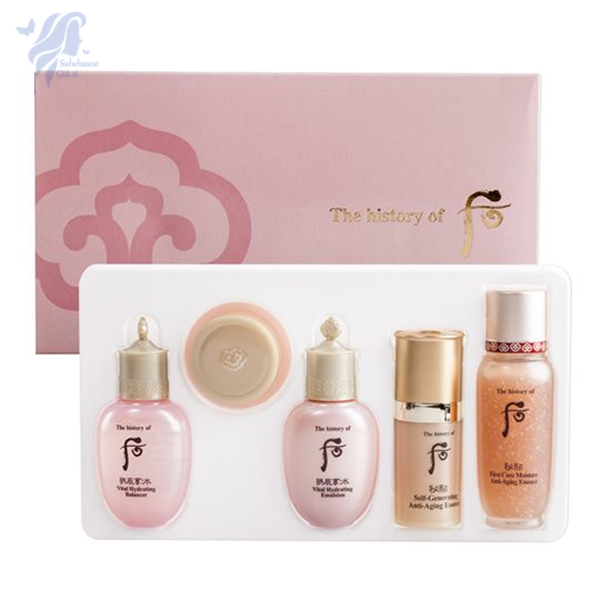 Bộ sản phẩm tái sinh, chống lão hóa Whoo Vital Hydrating Gift Set 5pcs | BigBuy360 - bigbuy360.vn