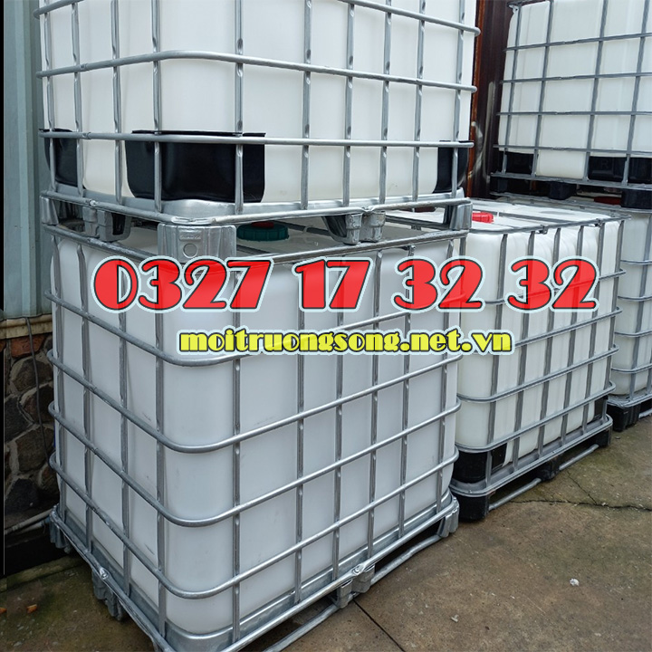 Kho bồn chứa hóa chất 1000 lít - IBC tank 1000 lít cũ giá rẽ cạnh tranh | BigBuy360 - bigbuy360.vn